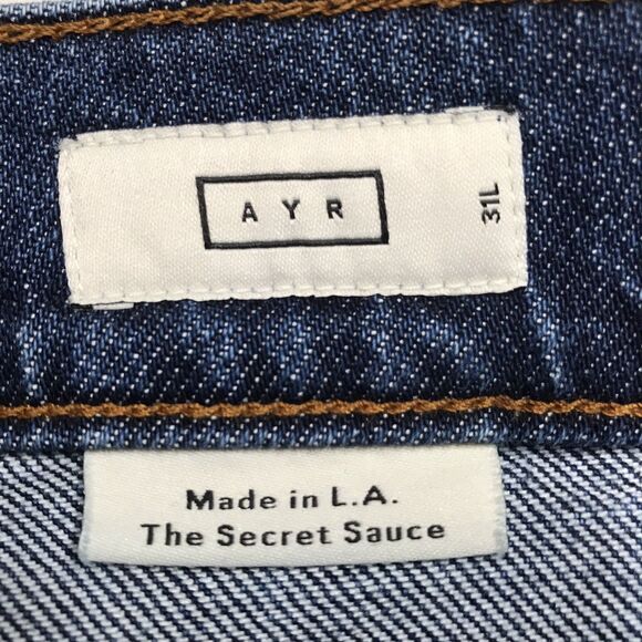 AYR Secret Sauce Comfort Stretch Wide Leg Jeans Women 31L (32x34 fit) Whiskered - Picture 14 of 16